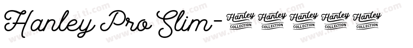 Hanley Pro Slim字体转换